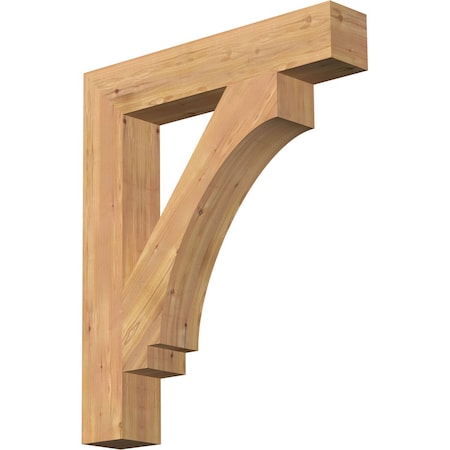 Ekena Millwork Imperial Block Smooth Bracket, Western Red Cedar, 5 1/2"W x 32"D x 38"H BKT06X32X38IMP05SWR
